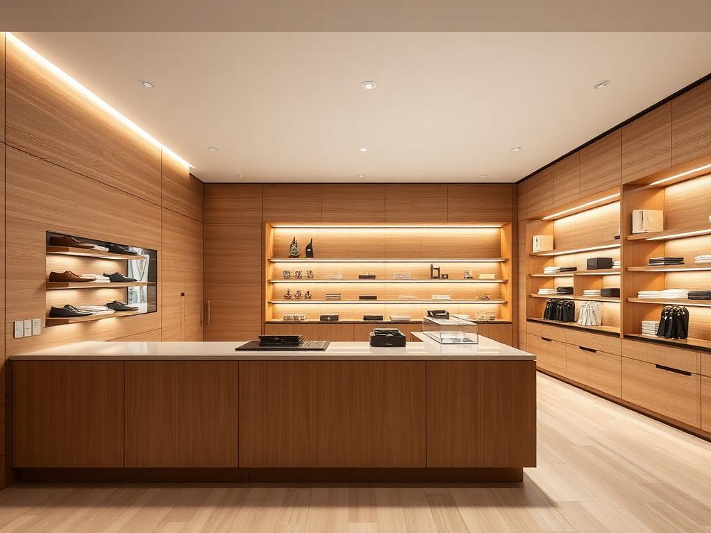 Nauwkeurig afgewerkt houten interieur met plaatmateriaal en fineer